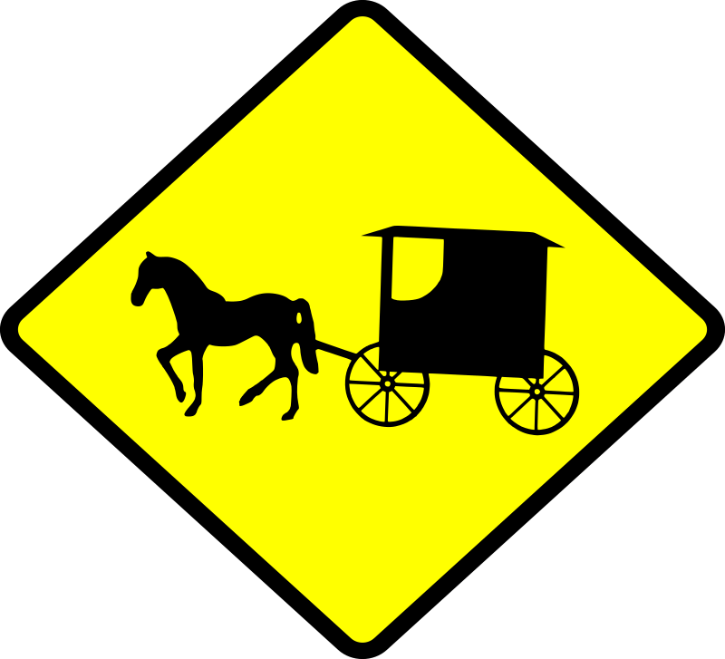 Caution Amish Buggies