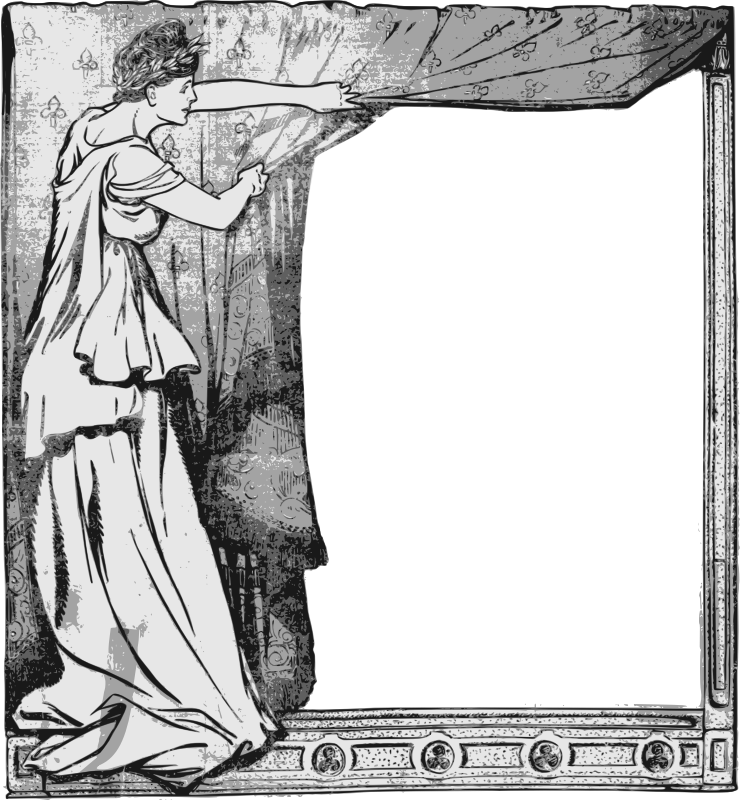 Lady Curtain Frame
