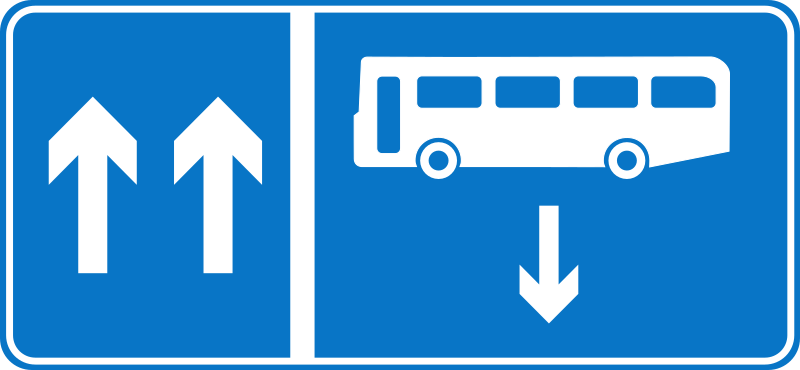 Roadsign Bus opposite