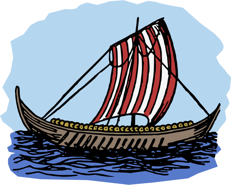 Viking Boat - Colour