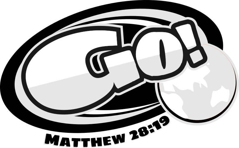 Go Logo - Matthew 28:19 - Monochrome