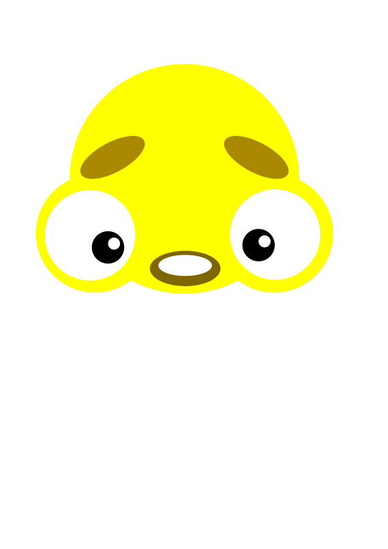 yellow sad face cartoon
