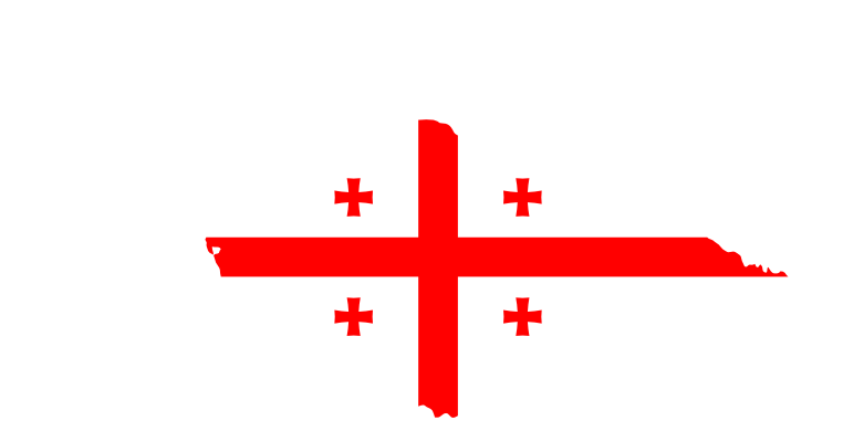 Georgia Map Flag