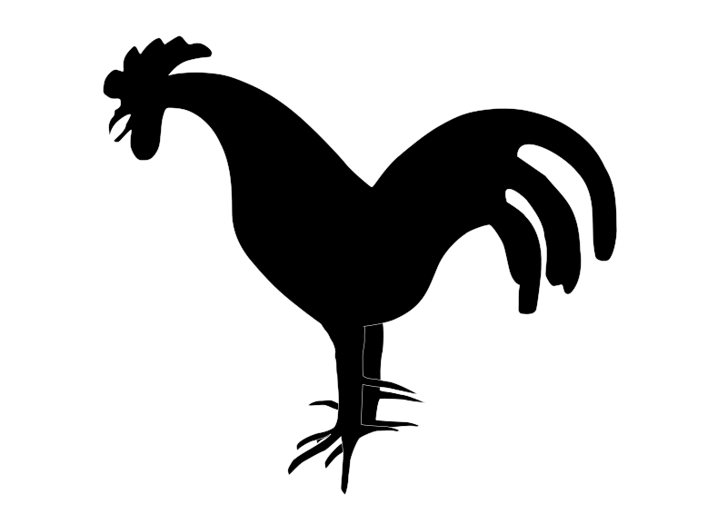 rooster silhouette2