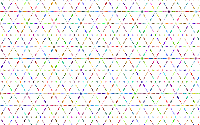 Prismatic Hexagonalist Pattern No Background