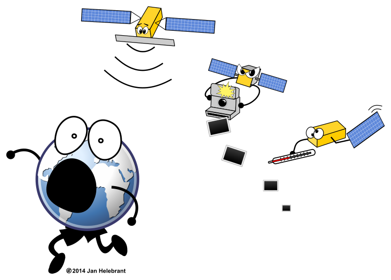 Cartoon Sentinel satellites / parody