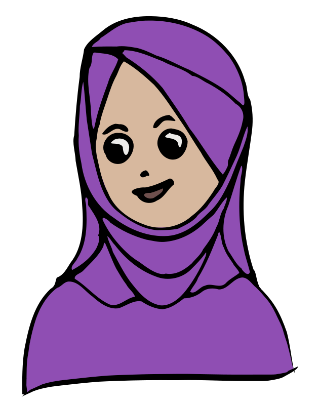 Girl with Headscarf Colour