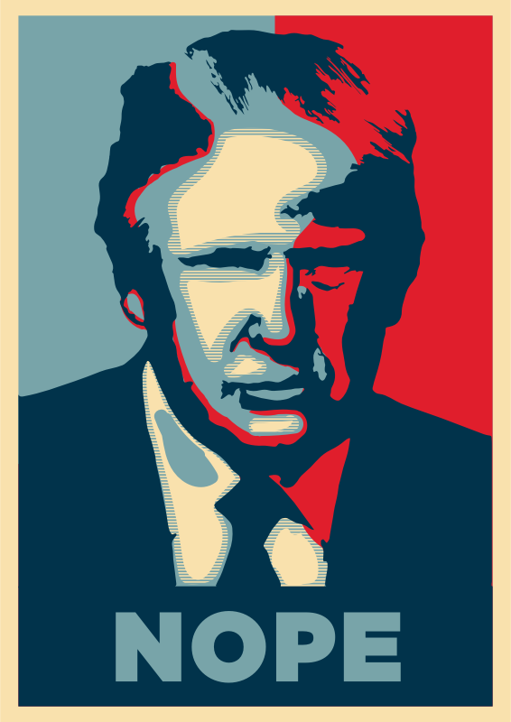 Donald Trump Nope Poster