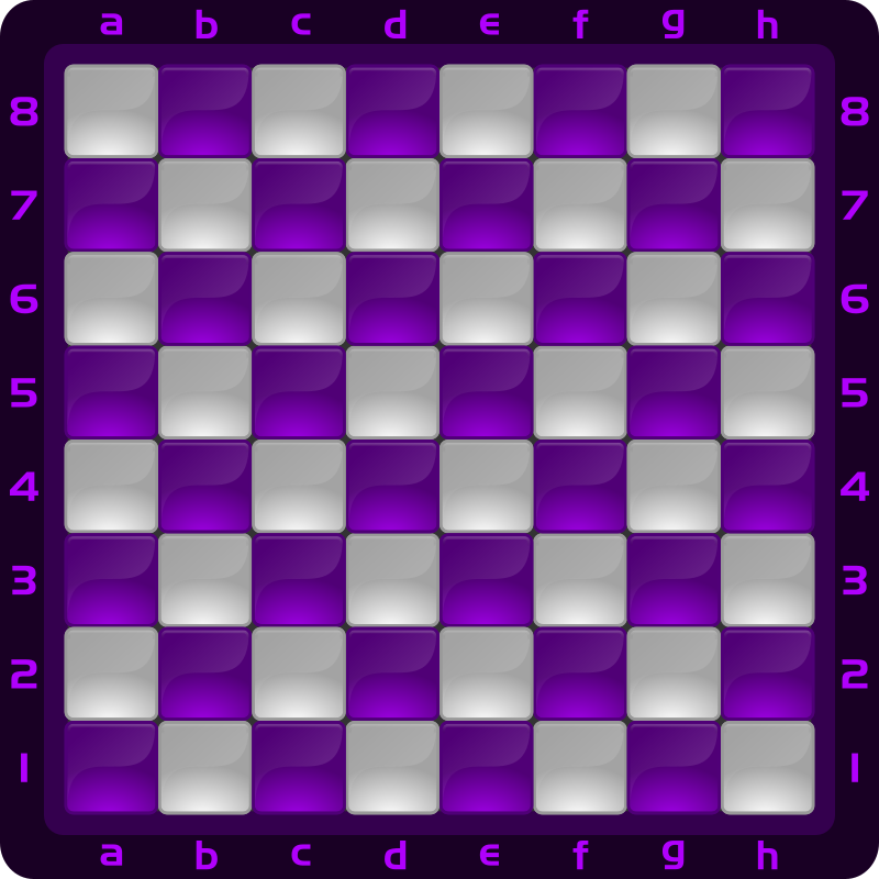 Chessboard Glossy Squares - purple