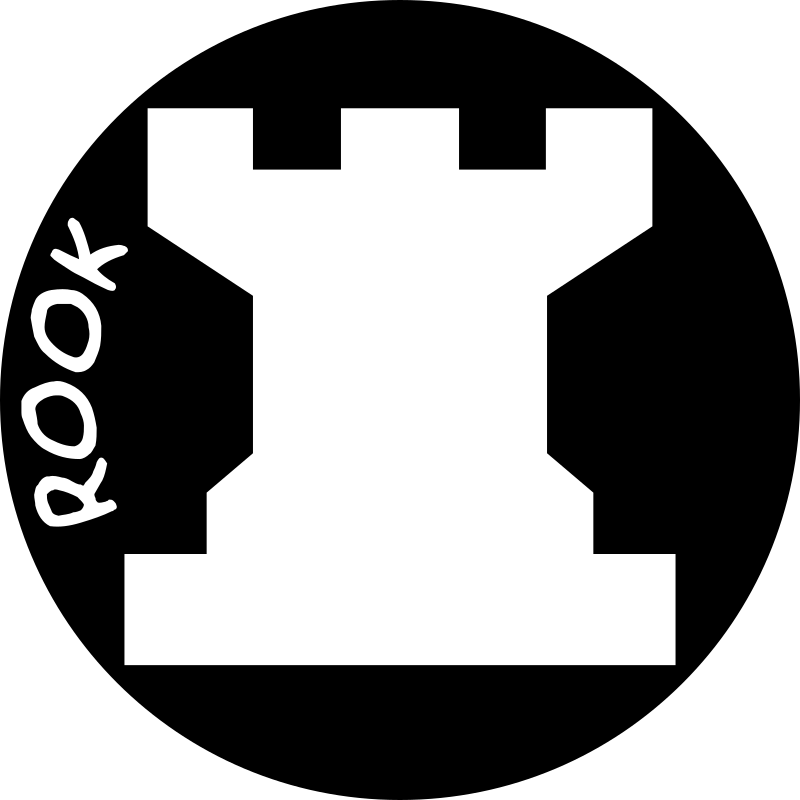 Chess Piece with Name – White Rook
