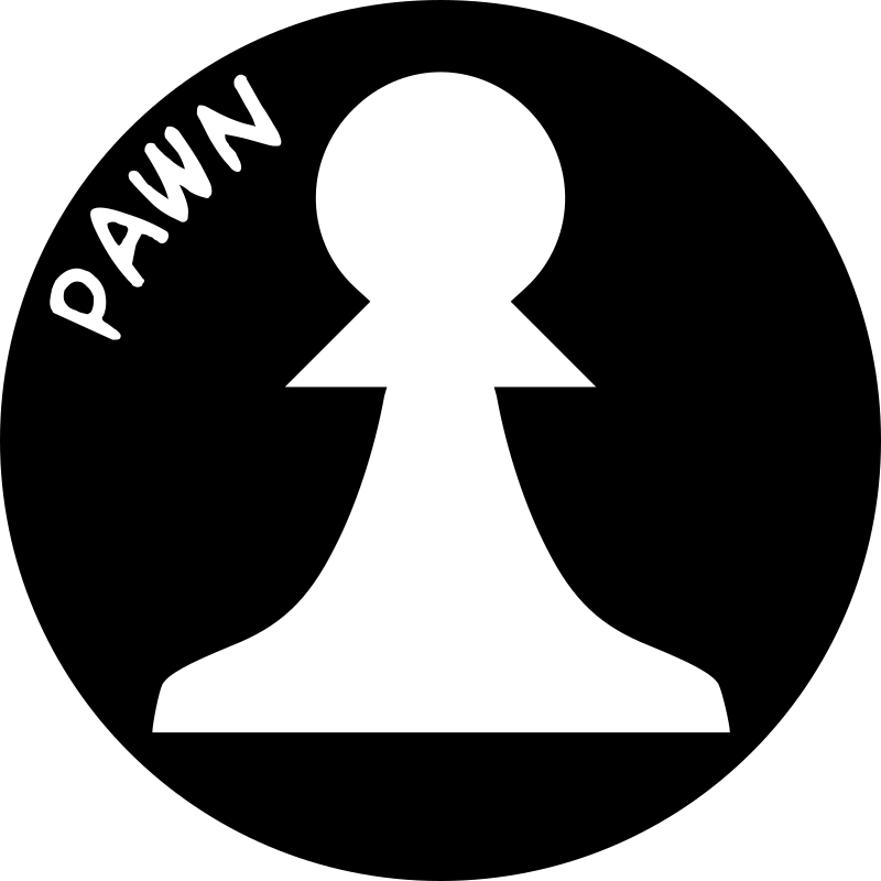 Chess Piece with Name - White Pawn