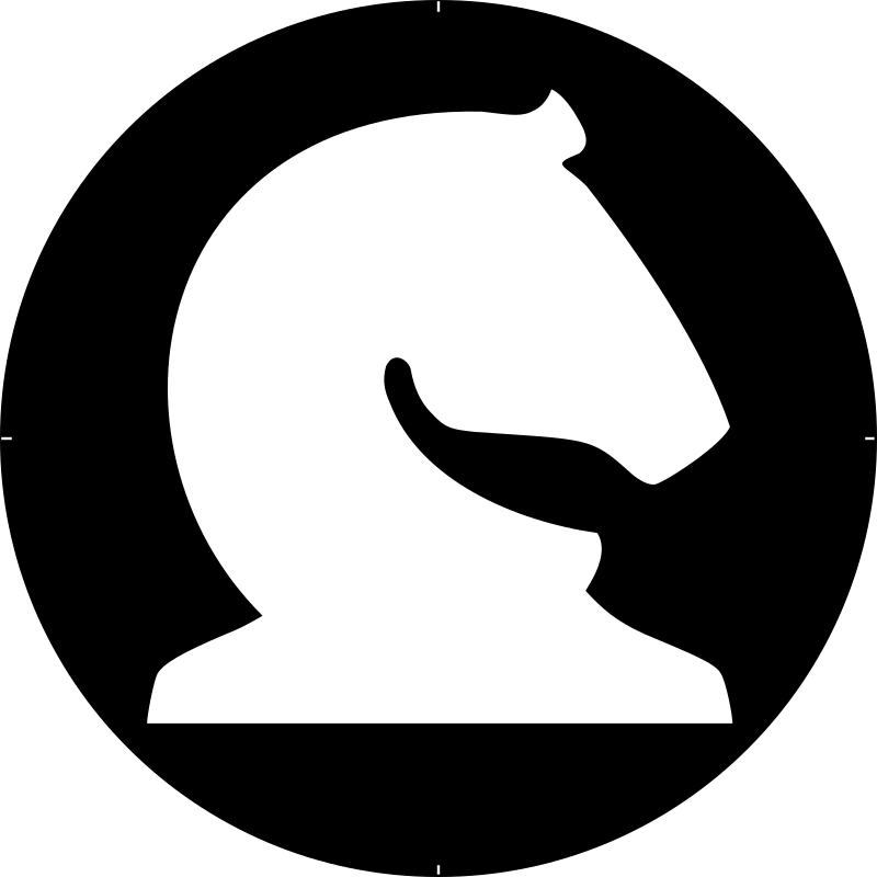 Chess Piece Symbol – White Knight – Caballo Blanco
