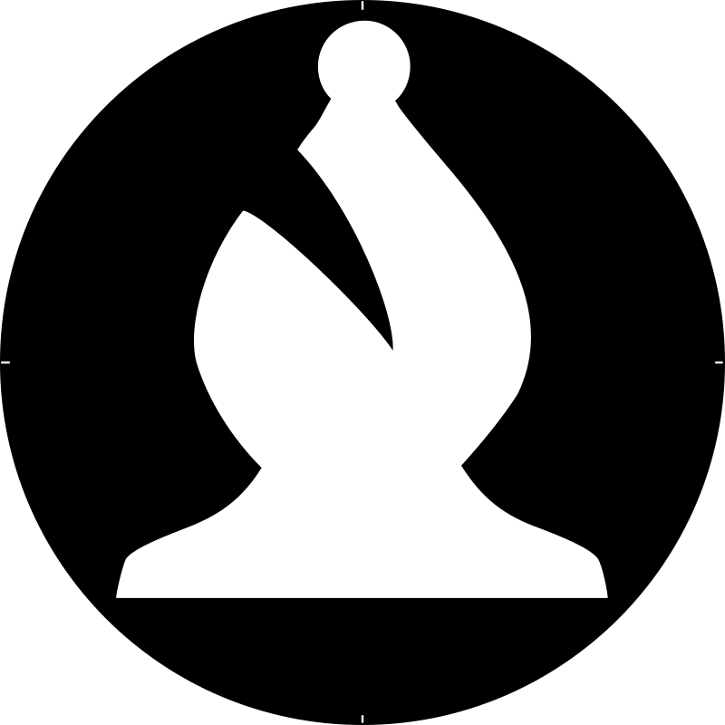 Chess Piece Symbol – White Bishop – Alfil Blanco