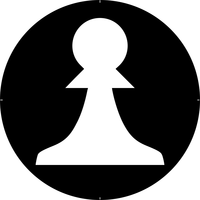 Chess Piece Symbol – White Pawn – Peón Blanco