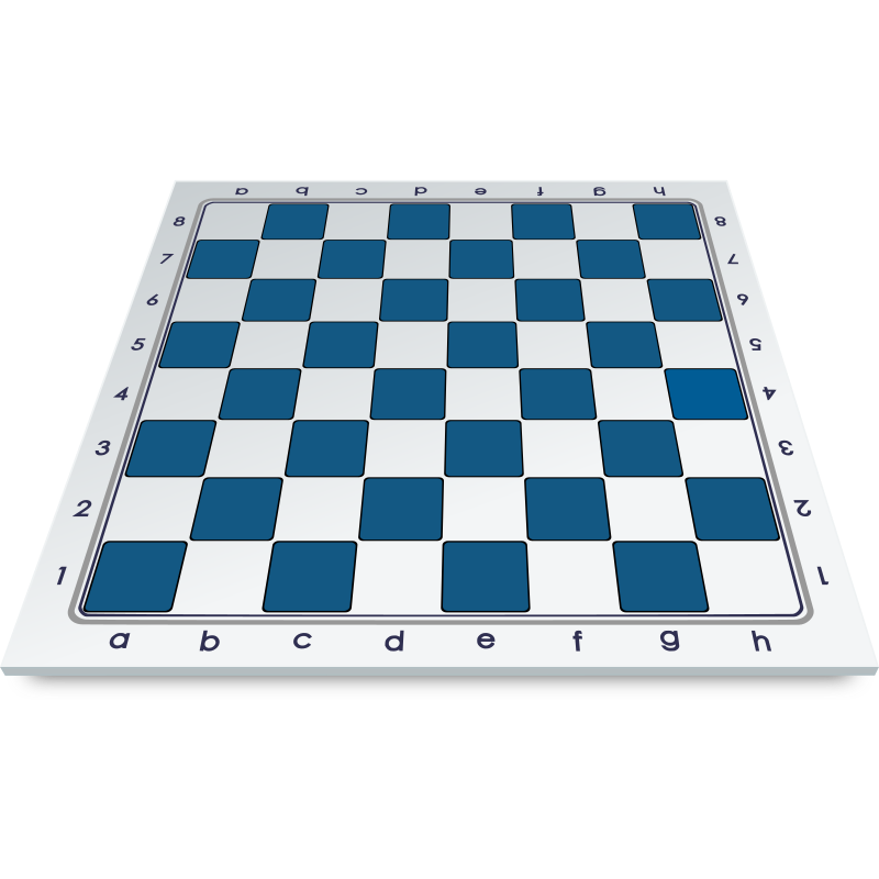 Chess Board in Frontal Perspective / Tablero en Perspectiva Frontal