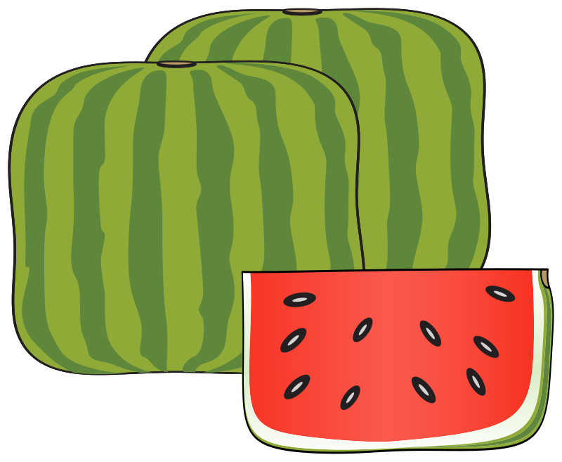 Cubical watermelon