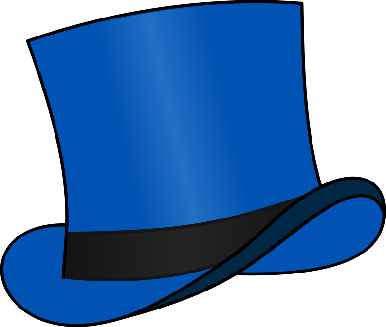 Top hat blue