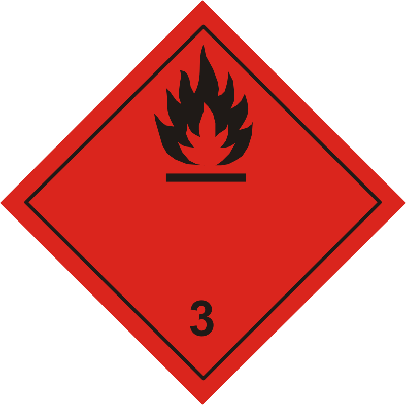 ADR pictogram 3-Flammable liquids