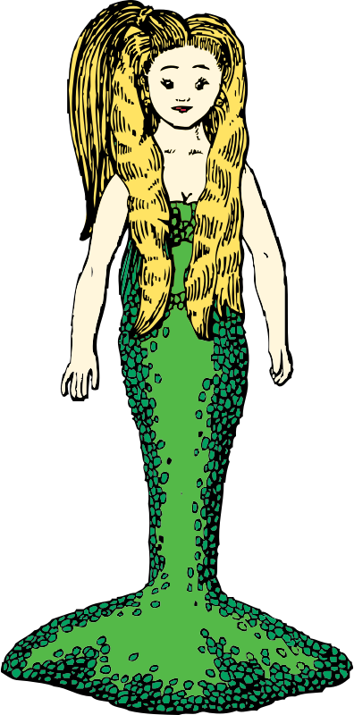 Mermaid with Blonde Hair