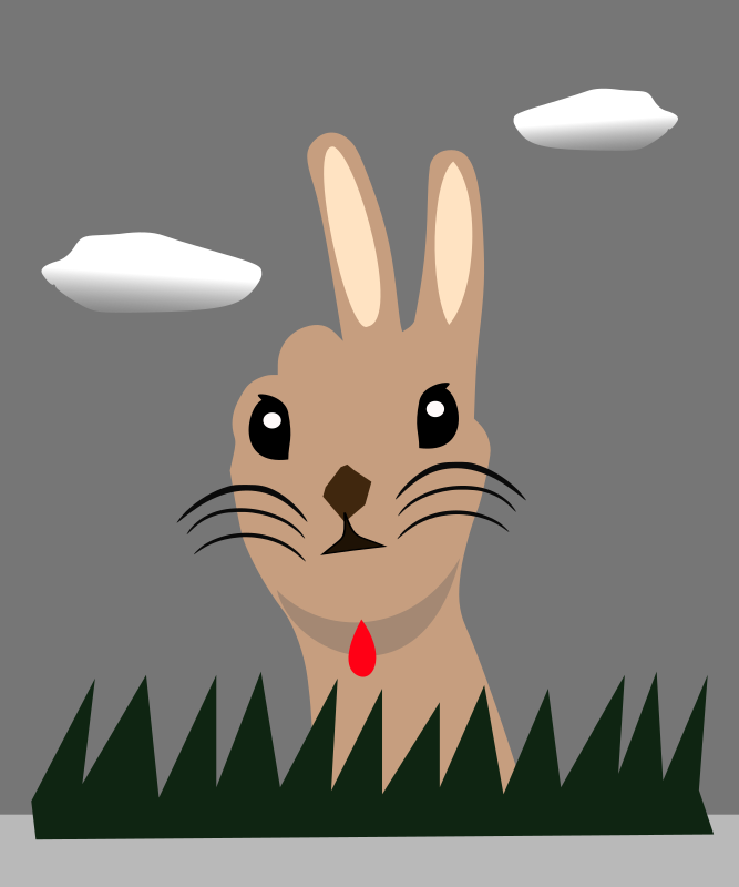 peace sign-hare