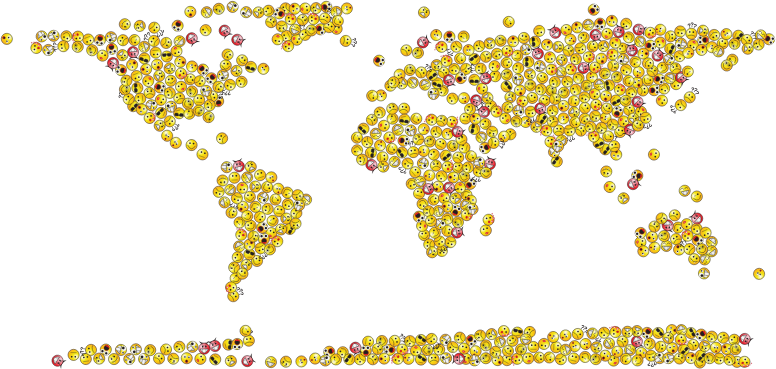 World Map Smileys