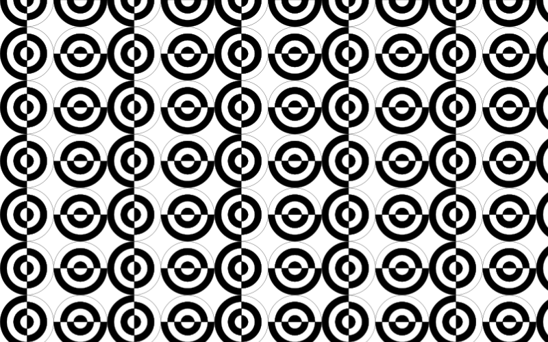 Seamless Checkered Circles Pattern
