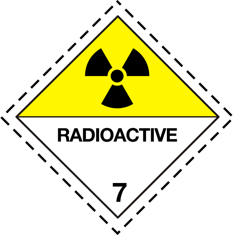 ADR pictogram 7d-Radioactive