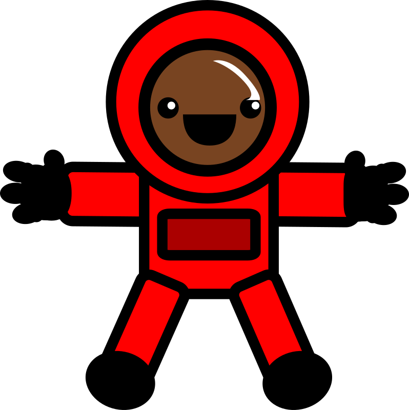 Astronaut - red space suit