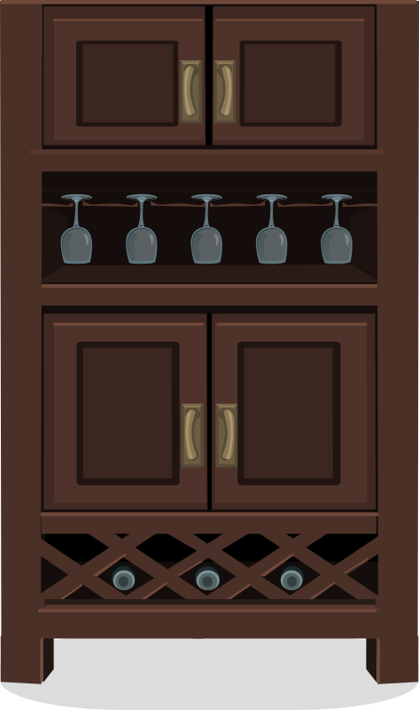 Wine cabinet from Glitch