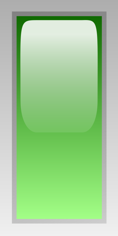 led rectangular v green