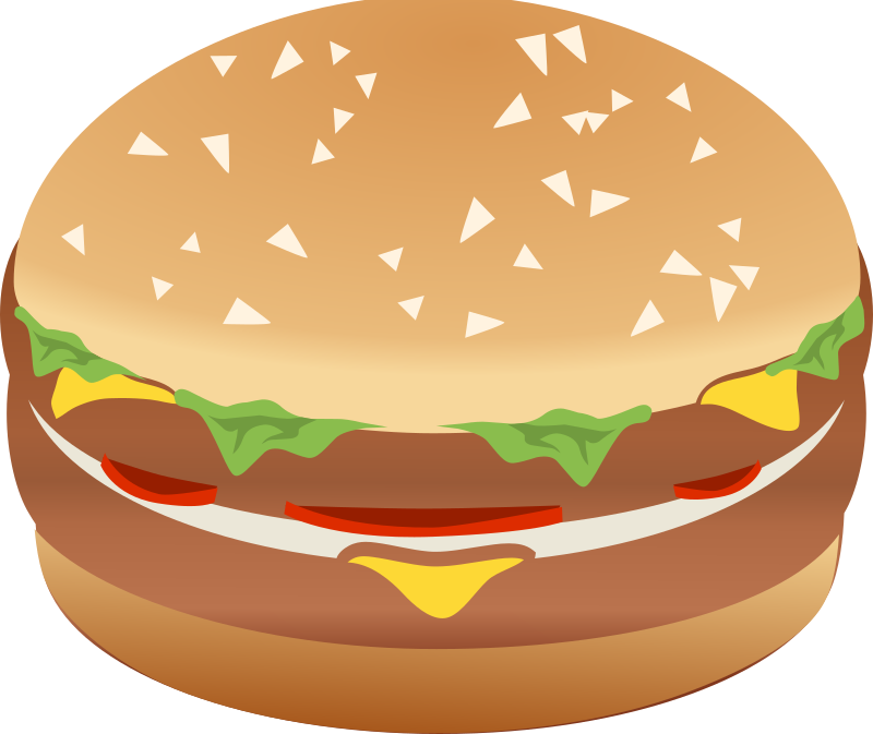 Hamburger Burger Remix with Colors