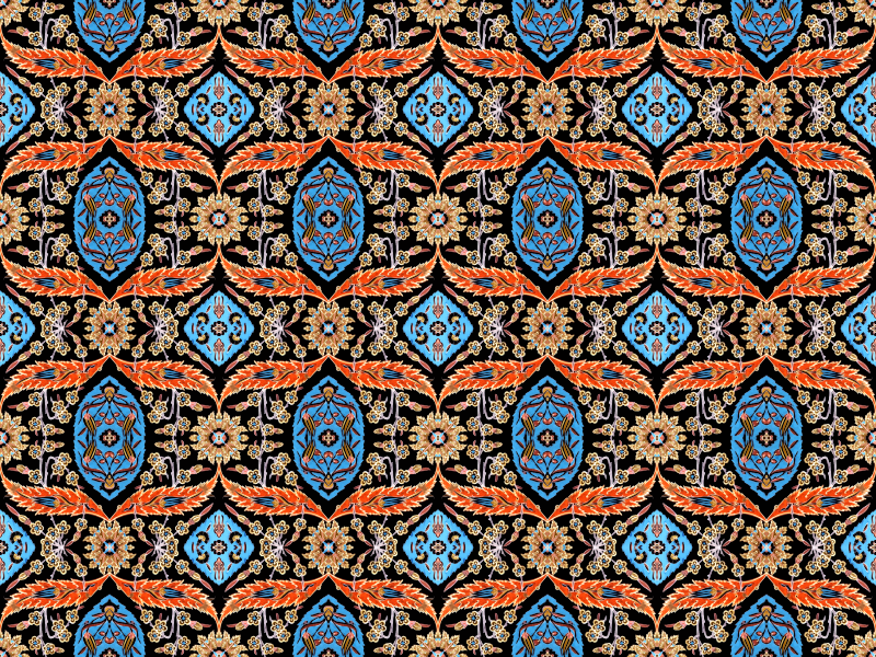 Floral pattern 6 (colour 4)