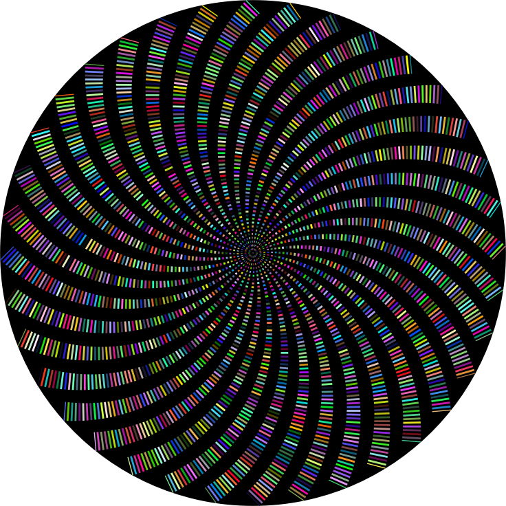 Striped Pinwheel Prismatic