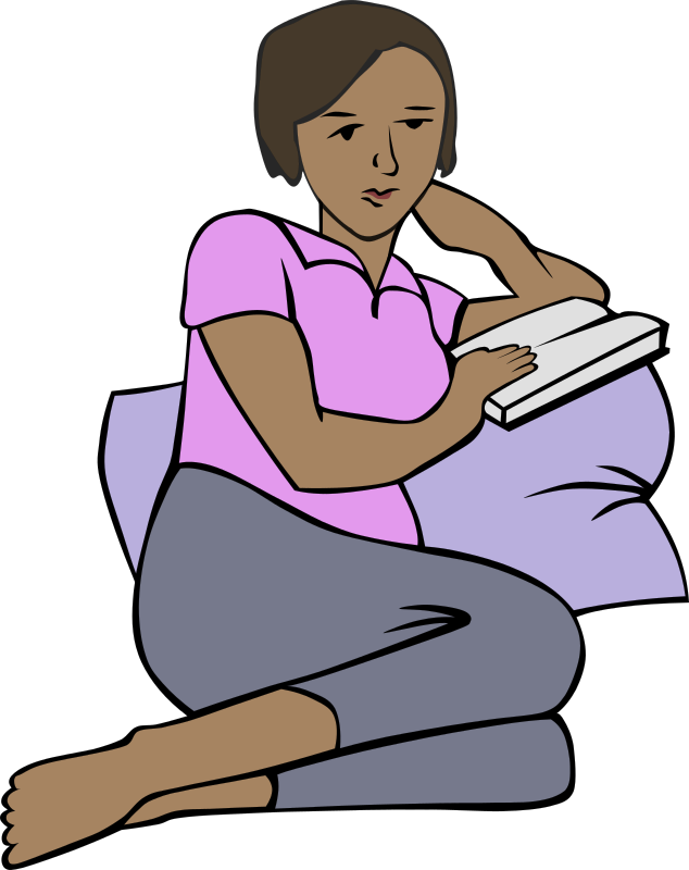African Woman Reading