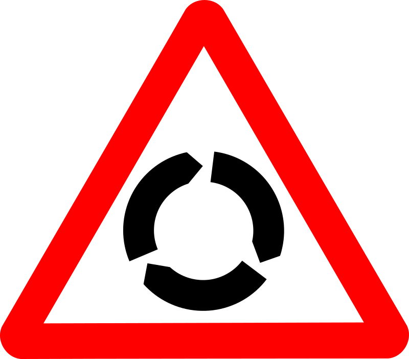 Roadsign roundabout