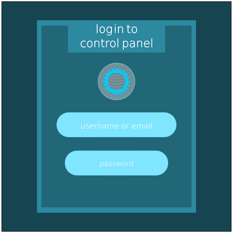 log in to control panel 