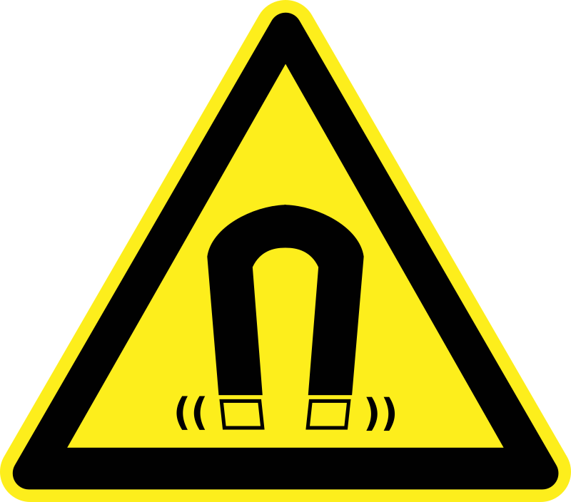 Magnets Warning Symbol