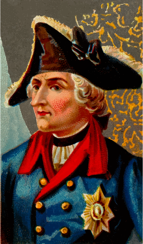 Cigarette card - Frederick the Great