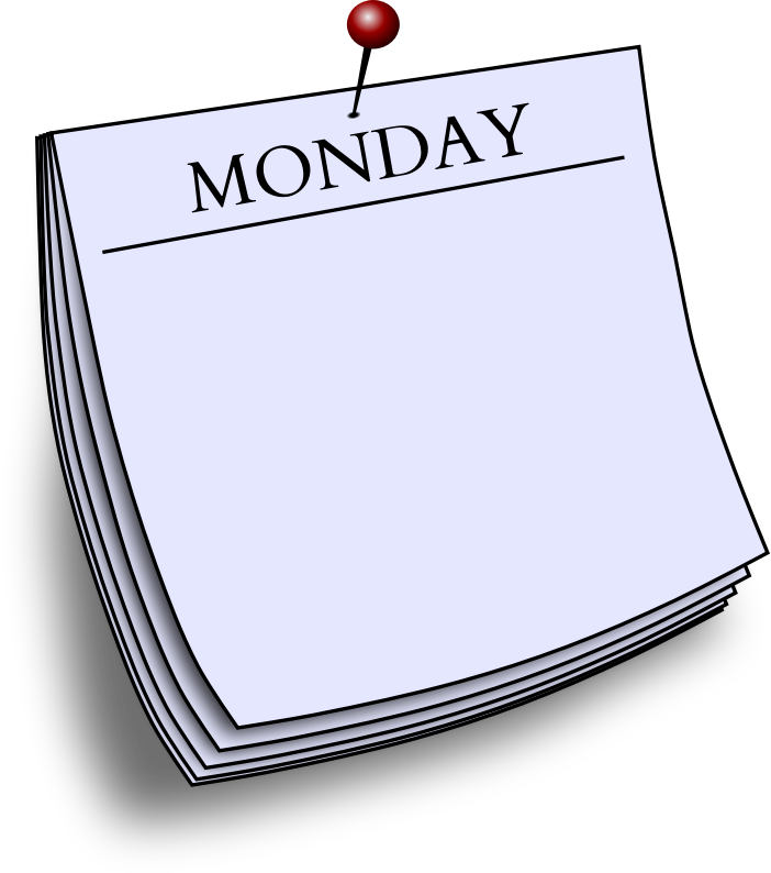 Daily note - Monday
