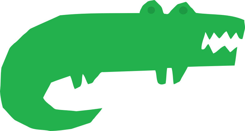 Crocodile vectorized