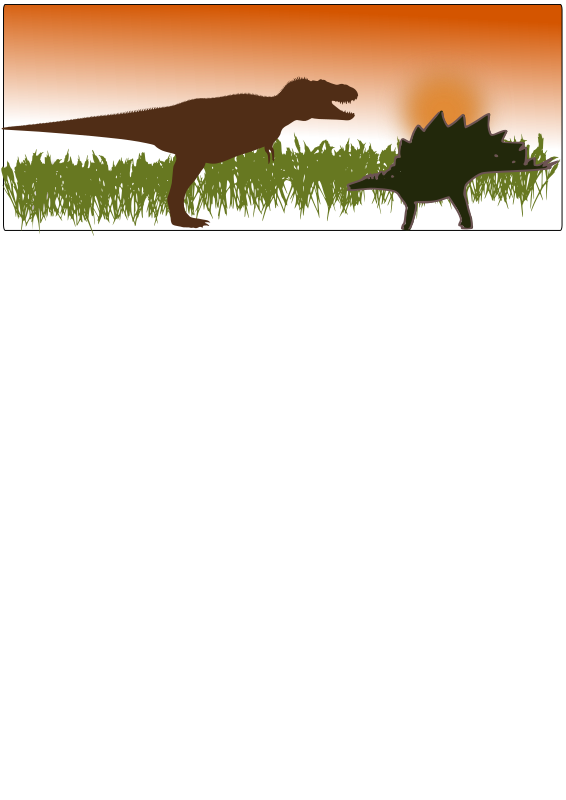 T-Rex vs Stegosaurus