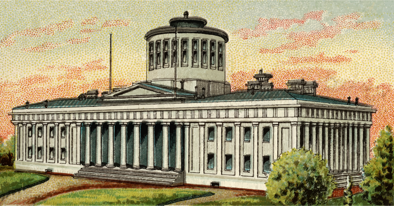 Cigarette Card - Capitol Building of Ohio