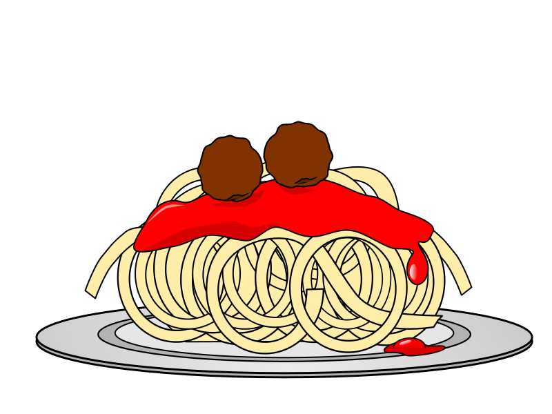Spaghetti and Meatballs Monster SMIL Animation