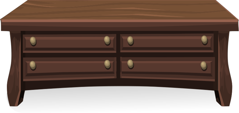 Low wooden cabinet from Glitch