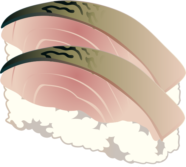 Mackerel sushi (nigiri)