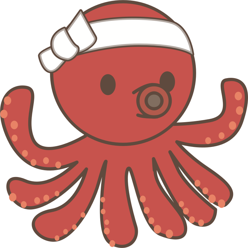 Octopus with headband