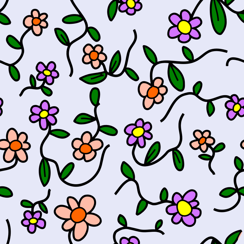 Floral pattern 3 (colour)