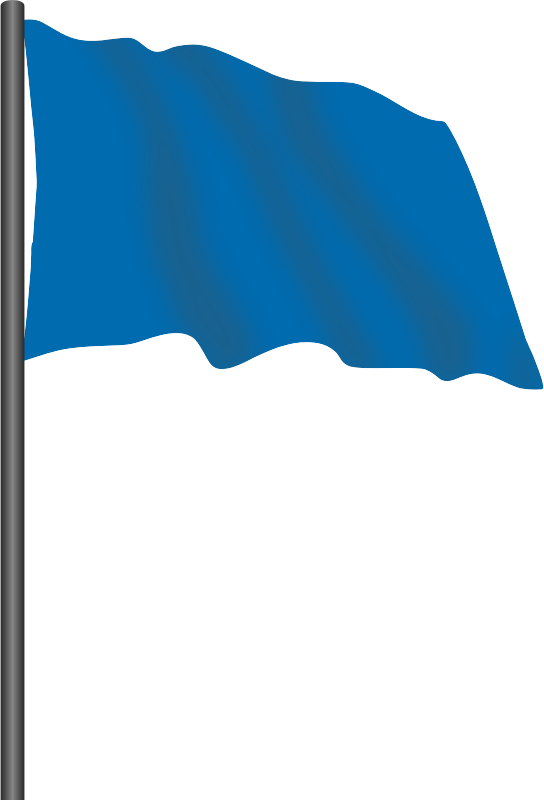 Motor racing flag 6 - blue flag