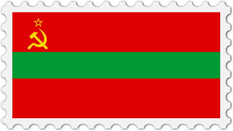 Transnistria flag stamp
