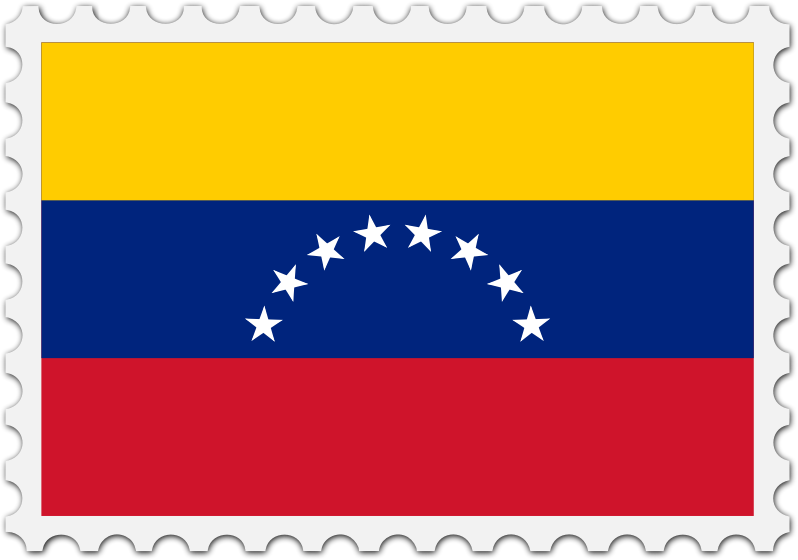 Venezuela flag stamp